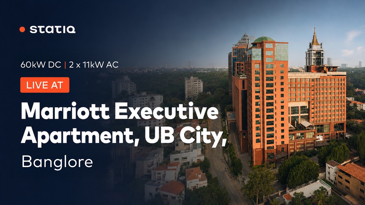 Statiq EV Charging Station Bengaluru: Fast Chargers Now at Marriott UB City Featured Image